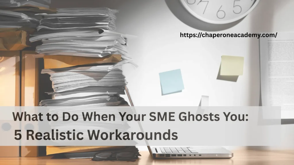 What To Do When Your SME Ghosts You: 5 Realistic Workarounds