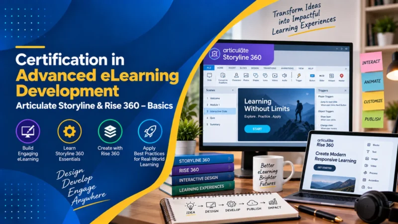 Certification in Advanced eLearning Development Articulate Storyline Rise 360 Basics